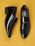 Men's Dress Shoes Elegant Animal Texture Slip-On for Weddings and Office Parties