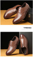 Men Breathable Leather Shoes Soft Sole Business Casual Footwear