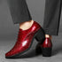 Luxury Designer Red Leather Men's Oxford Wedding Dress Shoes