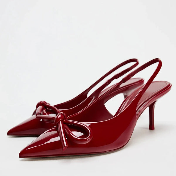 Elegant Butterfly Knot High Heel Sandals For Women Wedding