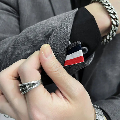 Men's Two-Piece Wedding Suit Business Casual Ensemble with Trousers