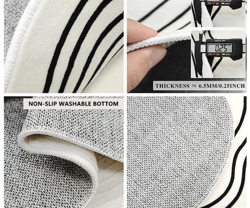 Floral Style Living Room Carpet Machine Washable Large Area Decorative Rug