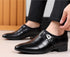 Luxurious Men's Leather Oxfords - Breathable Formal Dress Shoes for Office, Weddings, and Daily Wear, Elegant Slip-On Moccasins with Rubber Outsole