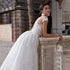 Customized Wedding Dress Short Sleeves Lace Appliques Mermaid Gown