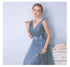 Elegant Sleeveless Tulle A-Line Bridesmaid Dress With Satin Belt And Lace Up Bow For Weddings