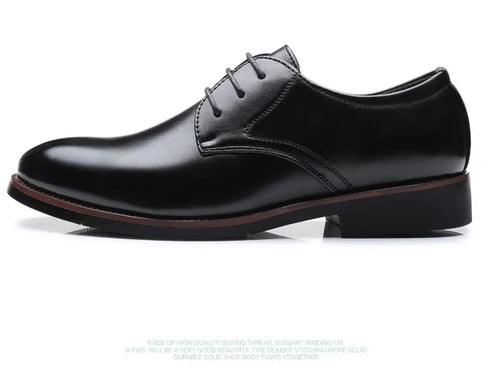 Men Breathable Leather Shoes Soft Sole Business Casual Footwear