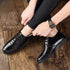 British Style Pointed Toe Men's Formal Leather Business Shoes