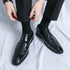 Stylish Brogue Lace-Up Business Formal Shoes for Men – Perfect for Office, Banquet, and Outdoor Parties in Sizes 38-48