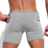 Mens Sexy Drawstring Ribbed Sleepwear Shorts Gym Sportswear