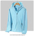 Plus Size Lightweight Summer Windbreaker Jacket for Men - Hooded, Quick-Drying, UPF 50 Sun Protection, Breathable Casual Coat for Outdoor Activities