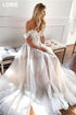 LORIE Lace Wedding Dresses Off The Shoulder Appliques Bridal Gowns