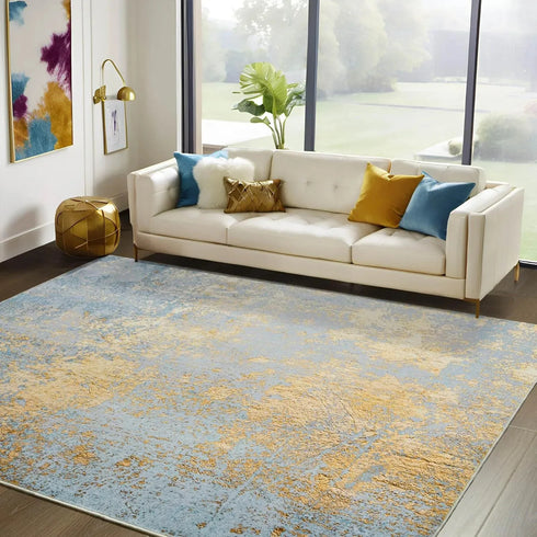 Faux Cashmere Printed Carpet Abstract Collection Soft Modern Rugs for Living Room and Bedroom Home Decor
