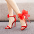Elegant Women's Sandals with Pointed Toe and Butterfly Knot for Wedding and Office Wear