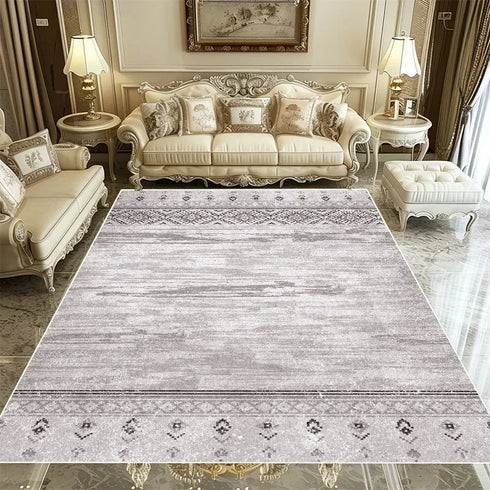 European Retro Area Rug for Living Room Hallway Bedroom Lounge Non-Slip Mat