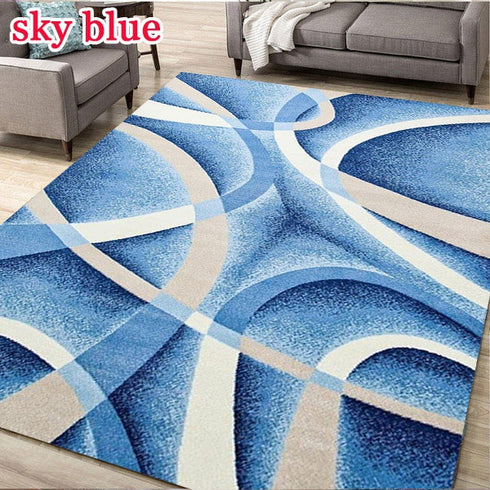 Geometric Area Rug for Living Room Modern Home Decorations Non-Slip Floor Mat