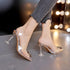 Elegant Women's Transparent PVC High Heels Sandals with Pointed Toe for Wedding and Party