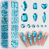 Luxury 3D Mixed-Shape Rhinestone Nail Jewelry with Shimmering Crystals for Stunning Fall Nails - Flat-Back Nail Decoration Set in a Stylish Box