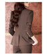 Korean Elegant Casual Blazer Coat and Flare Pants Two-Piece Women's Suit Set for Autumn/Winter Fashion
