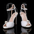 Elegant Women’s Gladiator Sandals with Luxury Pearls and Studs – Chic Peep Toe High Heels for Weddings and Special Occasions