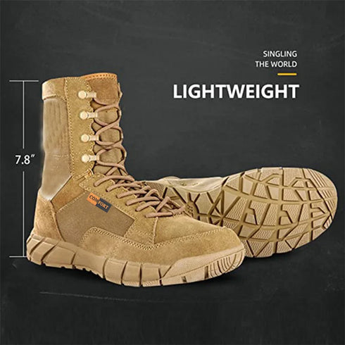 Lightweight Tactical Combat Boots for Men - Outdoor Hiking and Jungle Use