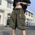 Summer Men's Functional Cargo Shorts Multi-Pocket Baggy Gym Shorts Streetwear Bermuda