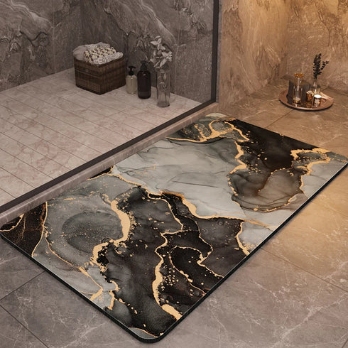 Luxury Bathroom Mats Anti Slip Quick Dry Foot Floor Mat Washable Doormat Carpet