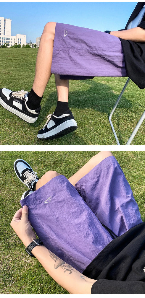 Men's Shorts Pants Summer Casual Drawstring Baggy Trousers