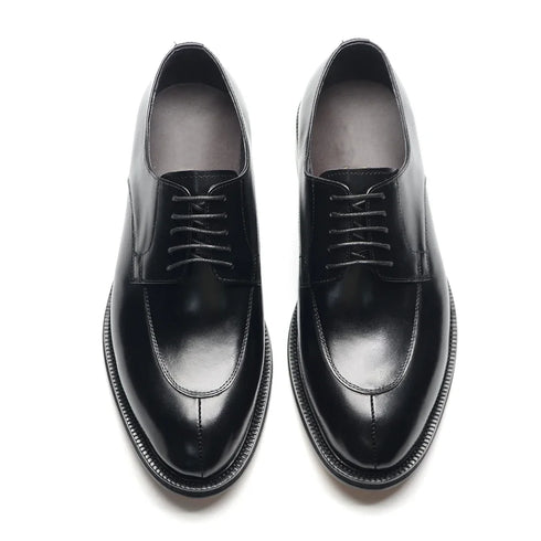 Classic Italian Luxury Men's Elegant Leather Lace Up Oxfords Business Footwear