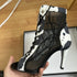 Sexy High Heels Hollow Mesh Sandals for Summer Fashion Comfort Peep Toe Stilettos Jazz Dance Female Shoes Plus Size