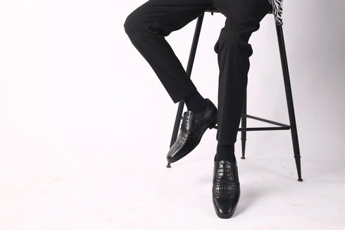 Elegant Men's Oxford Leather Shoes for Office Wear - Comfortable, Wear-Resistant, and Stylish Casual Footwear for Formal Occasions