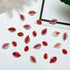 50pcs 3D Kawaii Colorful Leaf Nail Art Charms - Mixed Resin Nail Decorations and Acrylic Rhinestones for DIY Manicure Accessories and Press-On Nails