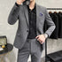 Men's Two-Piece Wedding Suit Business Casual Ensemble with Trousers