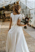 Customized Bohemian Wedding Dresses Two Pieces Lace Top Gown