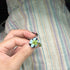 10pcs Artistic Press On Nails Featuring Elegant French Style with Hand Painted 3D Floral Designs - Perfect Summer Short Tips for Parties