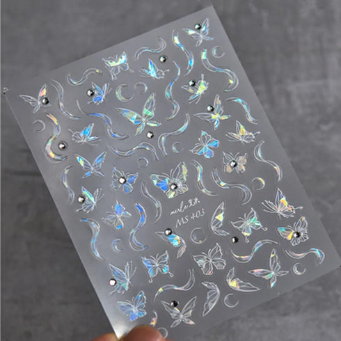 Kawaii Hydrangea 5D Embossed Flower Nail Art Stickers - Self-Adhesive Transfer Decals for Stunning DIY Nail Decoration