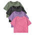 Slim Washed Cotton T-Shirt Women Casual Sport Short Sleeve Retro Tee Shirt