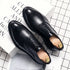 Men's Casual Business Formal Oxford Shoes - Low Top Pointed Toe Leather Wedding and Office Shoes for Spring and Autumn