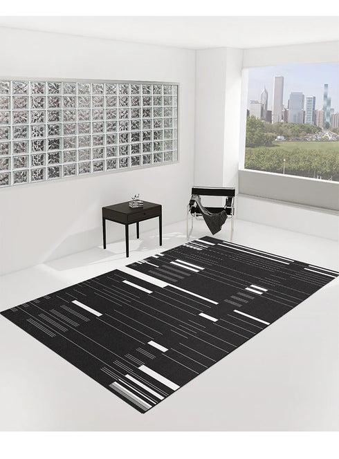 Modern Minimalist Large Area Rug for Living Room and Bedroom Decor
