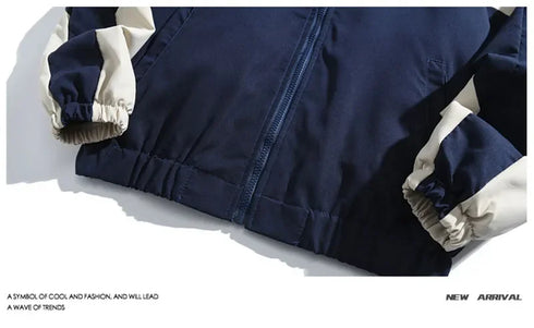 Trendy Hip Hop Varsity Jackets for Men and Women - Stylish Patchwork Color Block Windbreaker Coats Perfect for Spring and Autumn Fashionable College Looks