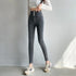 Women's High Waist Stretch Jeans - Fashionable Slim Denim Pants