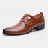 Elegant PU Patent Leather Oxfords for Men - Lace-Up Casual Business Dress Shoes for Office Work, Parties, and Weddings
