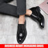 Platform High Heel Casual Men Brogue Genuine Leather Oxford Dress Shoes