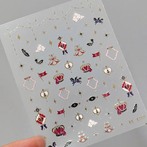 Kawaii Hydrangea 5D Embossed Flower Nail Art Stickers - Self-Adhesive Transfer Decals for Stunning DIY Nail Decoration