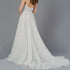 Customized Spaghetti Straps Wedding Dresses with Pockets and Backless Design