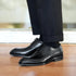 Elegant Plus Size Men's Formal Oxfords - Classic Lace-Up Leather Shoes for Weddings, Office, and Business Casual Events
