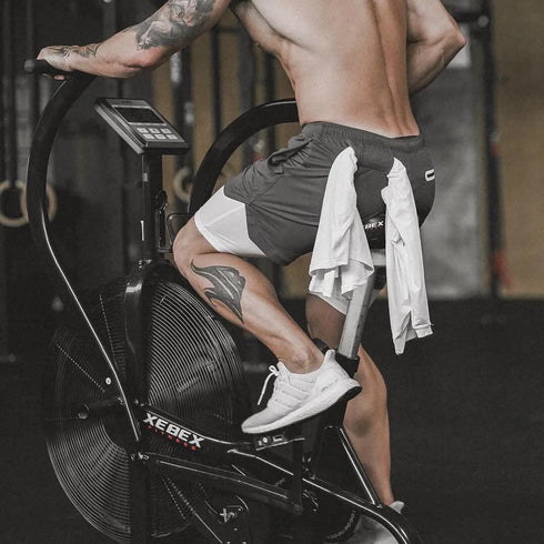 Men's Gym Shorts Camo 2 in 1 Performance Fitness Shorts Summer