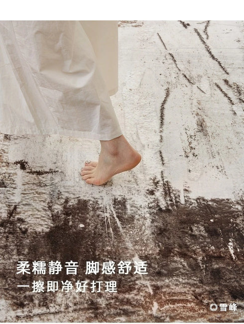 Light Luxury Retro Area Rugs for Living Room and Bedroom Plush Soft Thick Mats