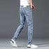 Slim Gray Blue Skinny Jeans for Men - Casual Denim Trousers