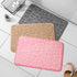 Pebble Embossed Coral Velvet Bathroom Non Slip Mat Quick Drying Machine Washable Floor Rug