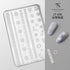 3D Relief Snowflake Sweater Carving Mold for Nail Art - Santa Claus and Elk Christmas Manicure DIY Template with Storage Box and Scraper